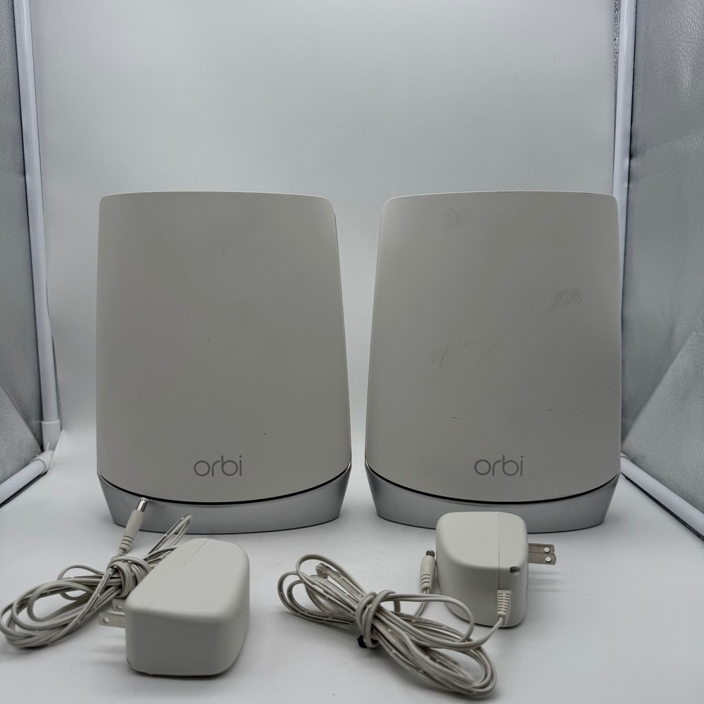 Netgear Orbi RBS750 Satellite AX4200 Mesh WiFi 6 Add-on 2-Pack White Silver